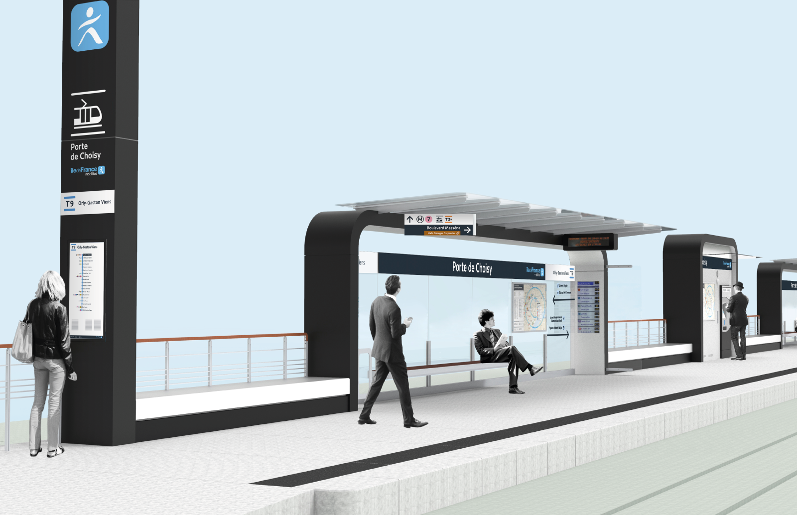 Application for new tram stations and bus stop shelters